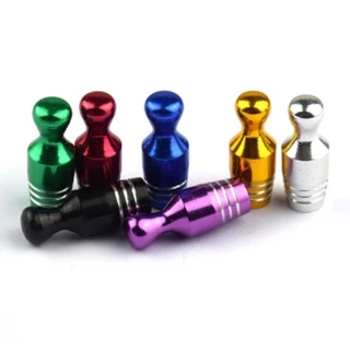 Kit Com 02 Tampas Válvula Para Câmara De Bike Moto Carro Tampinha de Bico Par