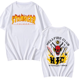 Camiseta Raglan Hellfire 27 Club tamanho adulto na cor branca com