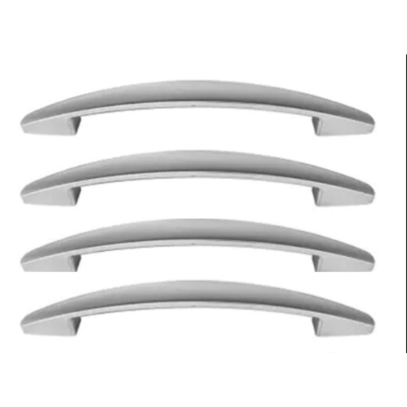 Kit 4 puxador de gavetas 16 cm entre os furos, puxador armário móveis cinza fosco