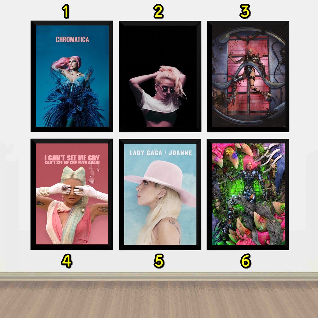 Quadro Game lady gaga Poster pop Moldura | Shopee Brasil