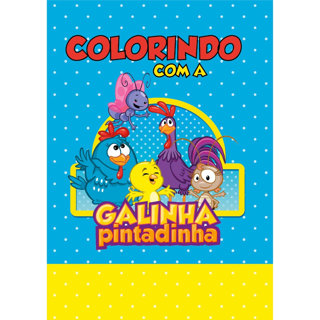 Livro de colorir Galinha pintadinha  Galinha pintadinha, Livro de colorir,  Colorir