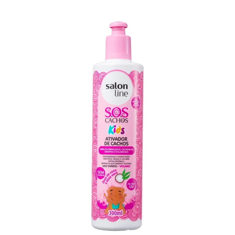 Ativador De Cachos Kids Salon Line 300ml | Shopee Brasil