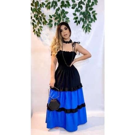 Vestido sales alça ciganinha