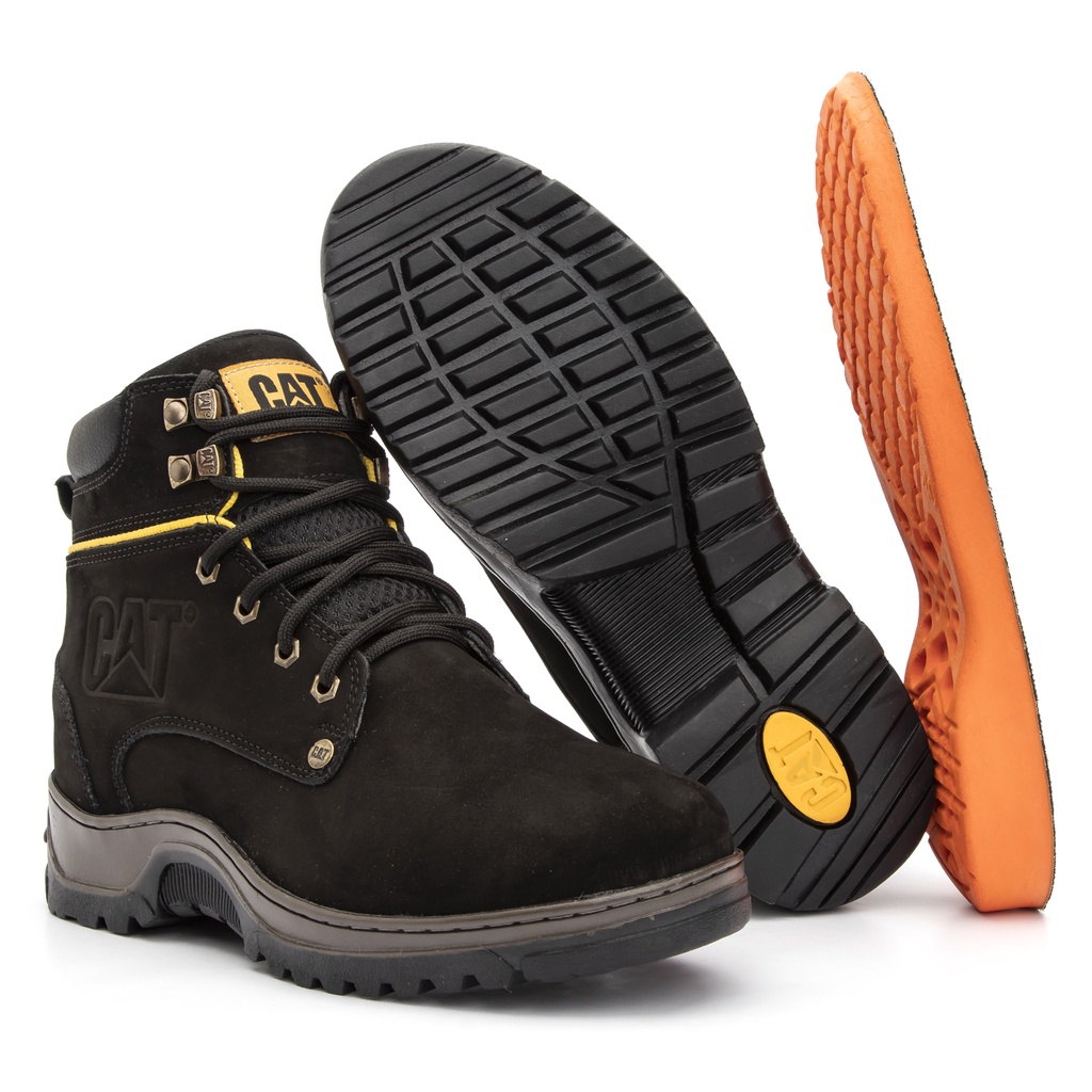 Bota Caterpillar Robust em Couro - Cinza em Promoção na Americanas