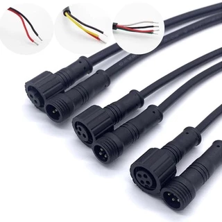 2Pin 3Pin 4Pin IP65 Cabo Conector DC À Prova D'água Para Tiras De Luz LED Adaptador De Macho Fêmea 15mm 20CM BRA1