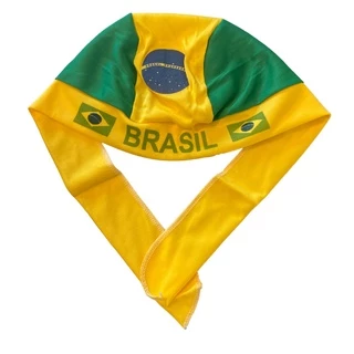 Bandana Do Brasil Copa Do Mundo Torcedor - Ajustável