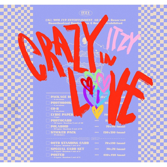 ITZY - CRAZY IN LOVE (1st Album) | Shopee Brasil