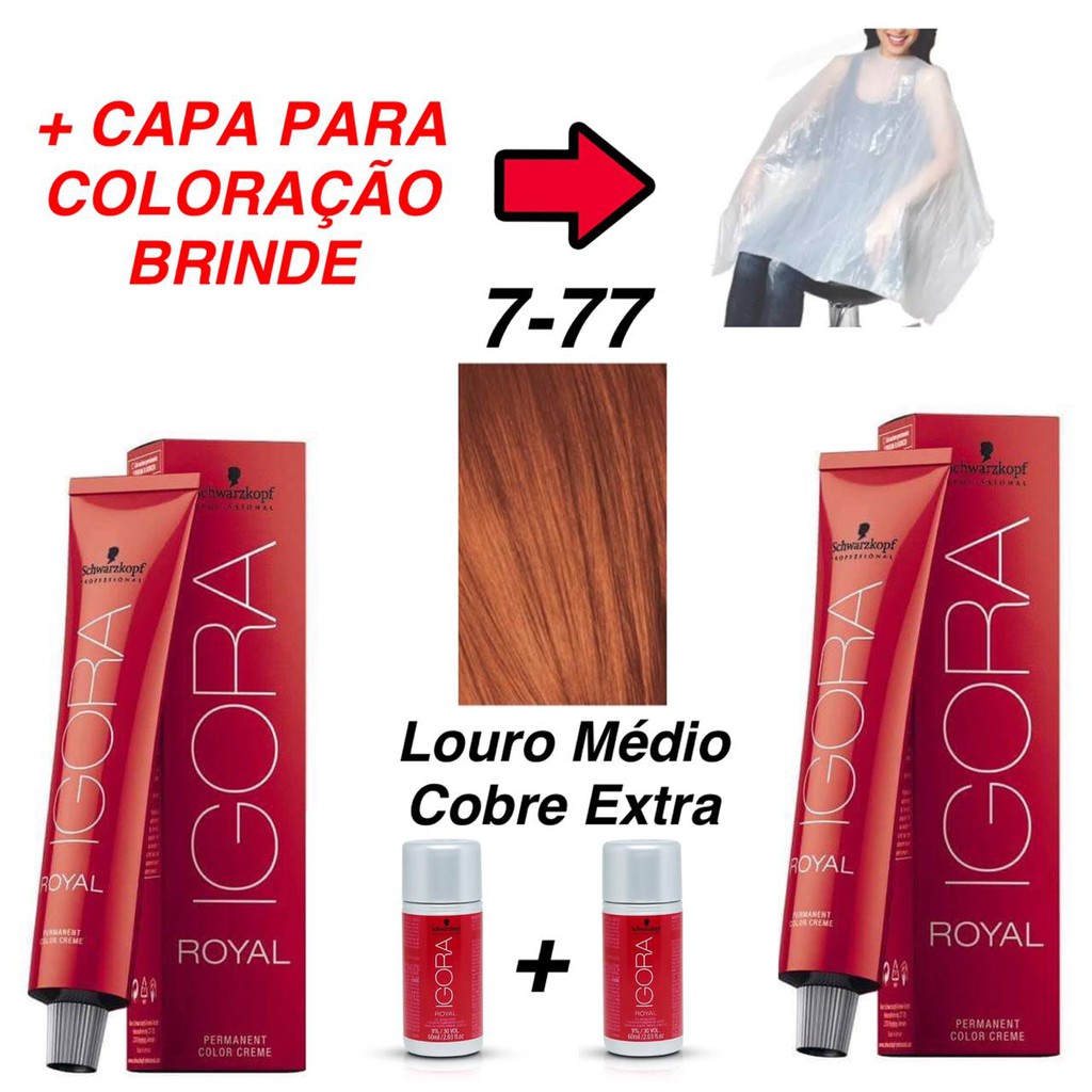 Igora 7.77 - Louro Médio Cobre Extra
