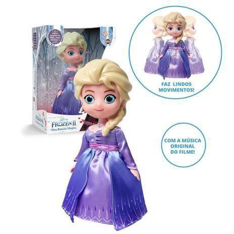 Brinquedo Boneca Dancarina Frozen 2 Elsa Com Musica 40435