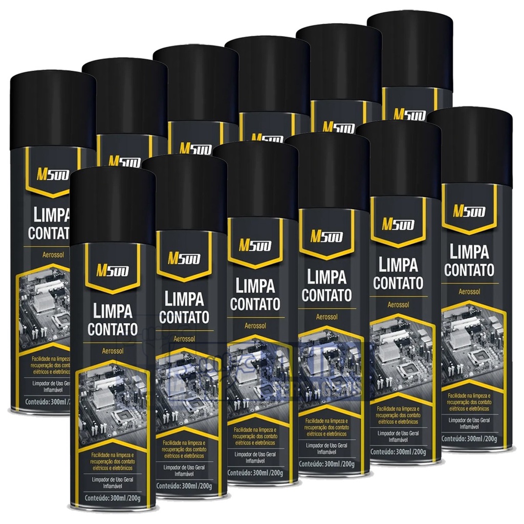 Limpa Contato M500 Eletrico Eletronico Pc Placa 12 Un | Shopee Brasil