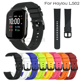 20mm Suave Silicone Relógio Cinta Para Xiaomi Haylou Smartwatch Inteligente 2 LS02 RS4 RS4 Plus Alça De Pulso Pulseira Acessórios