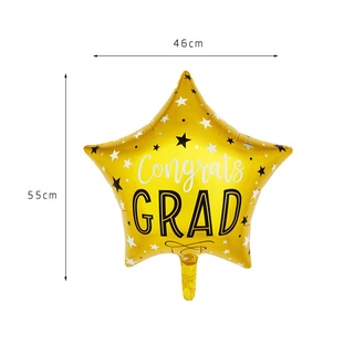 Conjunto de balões PROM 2022 para decoração de festa de formatura com balão  de 2 estrelas e cortina de ouropel de 2 metros com número de graduação para  formaturas (ouro)