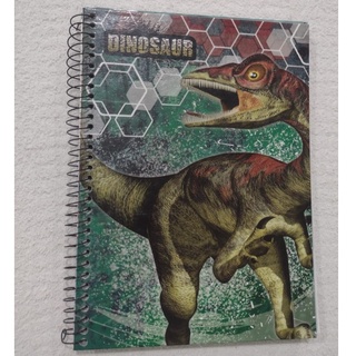 CADERNO GRANDE - 1 MATÉRIA - 96 FOLHAS - 18x26 cm - Dinossauro baby -  Dedicarte Artesanato