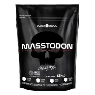 Hipercalórico Massa Masstodon 3kg Pote / Refil - Black Skull Original