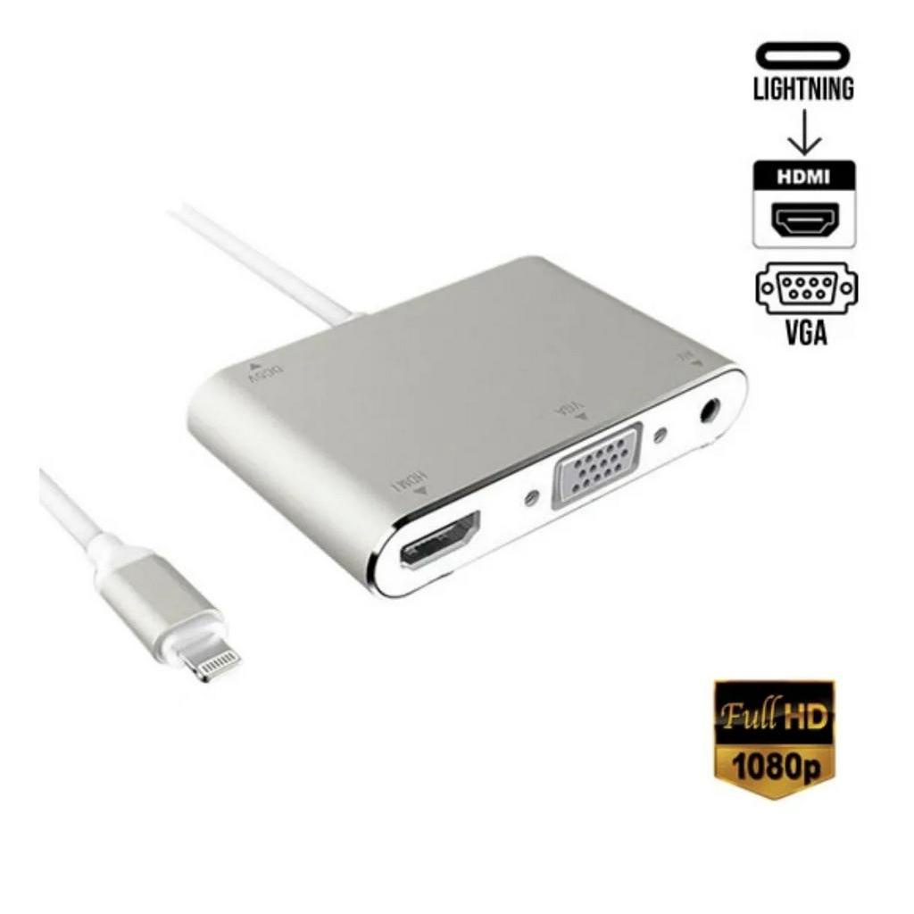 Adaptador HDMI Iphone X XR XS 8 8S 8Plus 7 7Plus 6 6S 6Splus