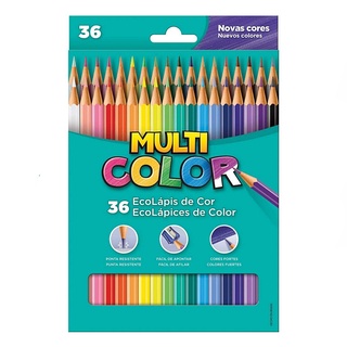 Lápis de Cor FABER-CASTELL MultiColor c/ 36 Cores