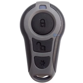 Controle Carcaça Modelo Defendertech 3 Botões Cinza e Preto
