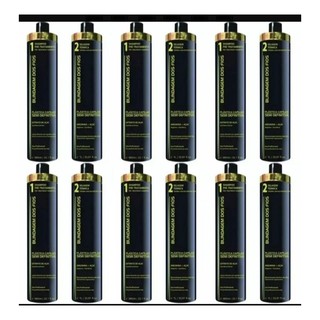 Super Combo 10 Kits Blindagem Dos Fios Shampoo (passo1) + Selagem (passo2)