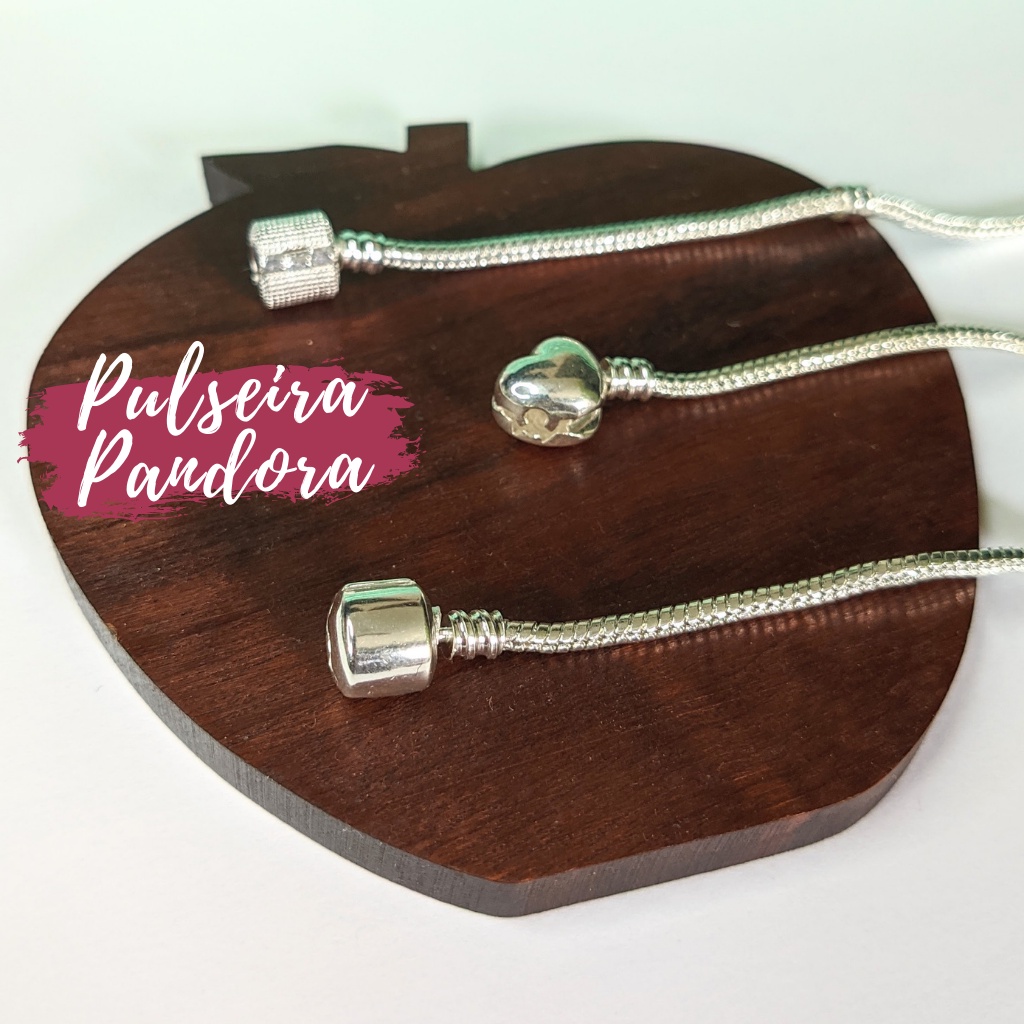 Pulseiras para Berloques Banhada a Prata 925