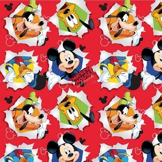 Folha para Ovos de Páscoa Mickey Friendship Vermelho 69x89cm - 05 unidades - Cromus Páscoa - Rizzo em Oferta na Shopee
