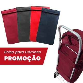 Bolsa De Compras Para Carrinho De Feira Sacola Resistente Nylon 21 Litros