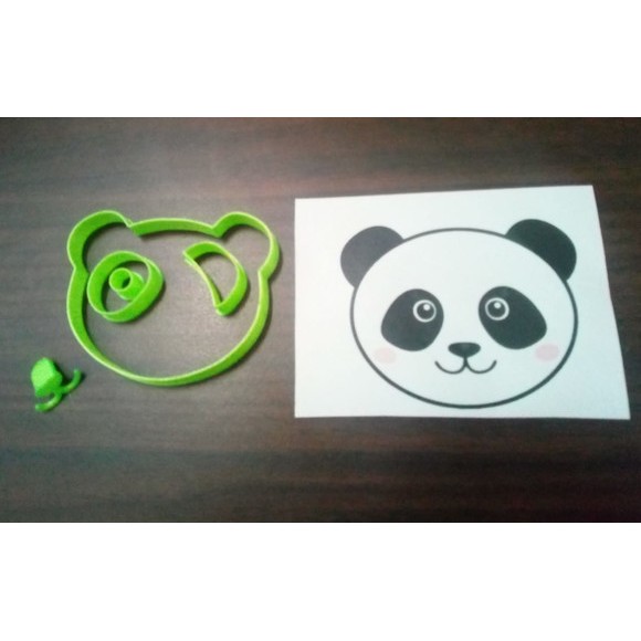 Urso panda cortador 5x6cm | Shopee Brasil