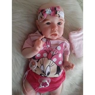 bebe reborn minie corpo inteiro de vinil siliconado pode dar banho