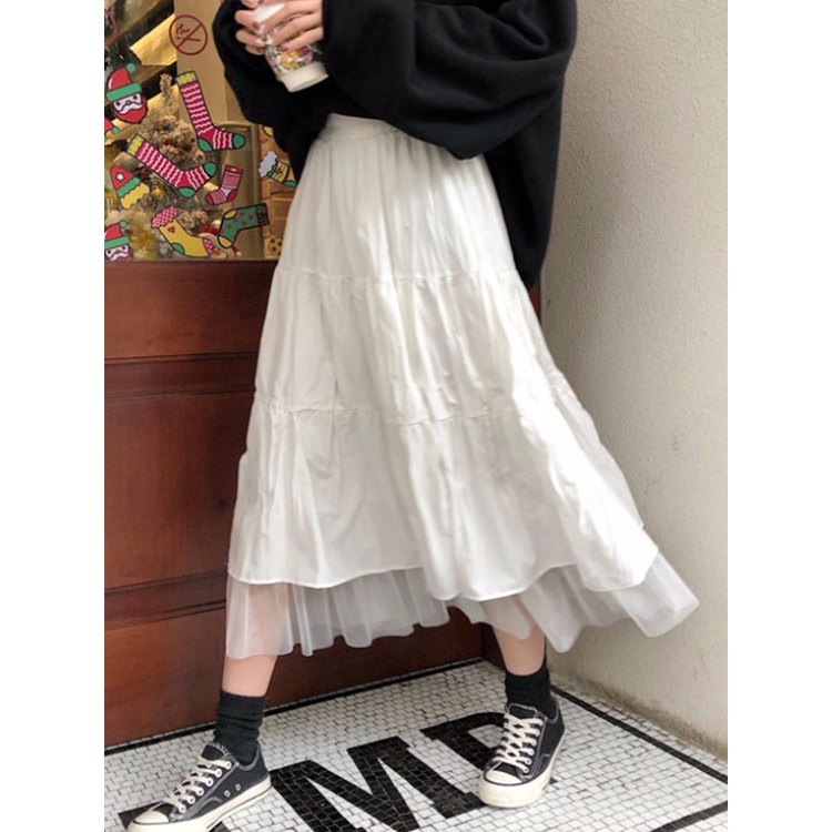 Roupas femininas coreanas de Harajuku Camis, roupas de saias