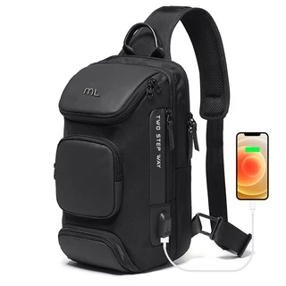 ML Anti Roubo Homem Peito Saco De Viagem Crossbody Mochilas Casuais Masculinos Sacos De Ombro