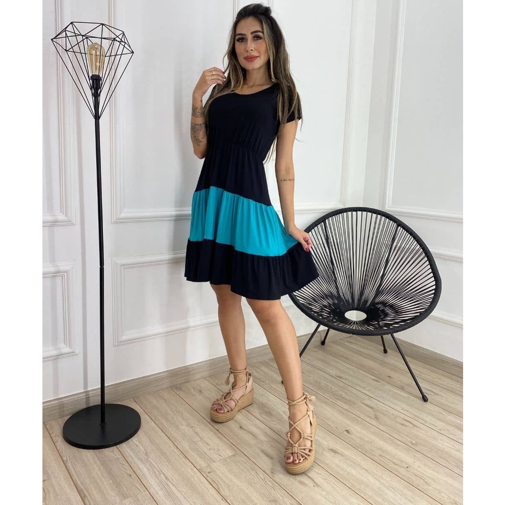 Vestido best sale curto viscolycra
