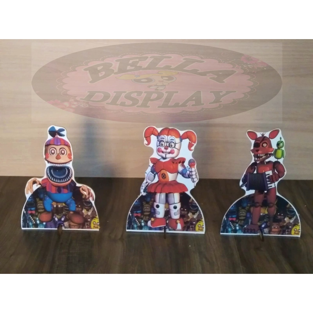 five nights at freddy's displays 10 peças