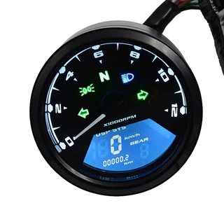 Velocímetro Painel Medidor Digital Moto Universal Cafe Racer Bobber