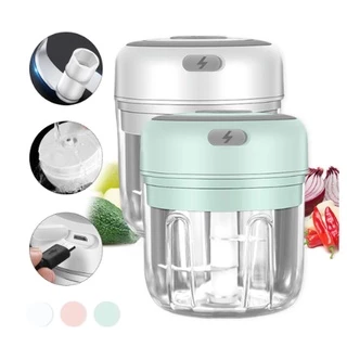 Mini Processador Elétrico de Alimentos Portátil com lâminas de aço inox USB 250 ml Bivolt - Sustore