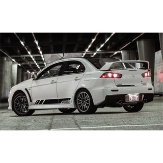Kit 3 Adesivos Esportivos Acessórios Mitsubishi Lancer Sport