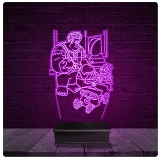 Luminária e Abajur Acrílico Led - Detona Ralph