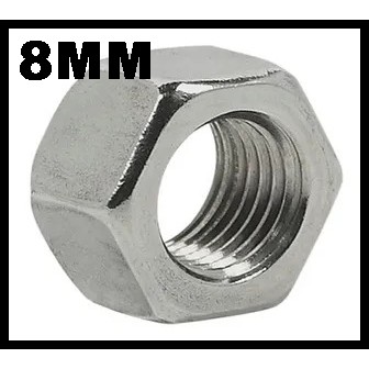Porca Torneada Sextavada 8MM Zincada