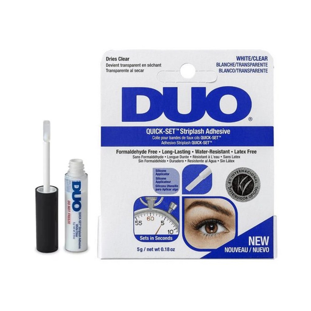 Cola Duo Cílios Postiços Branca Transparente 5g Klass Vough Secagem ...