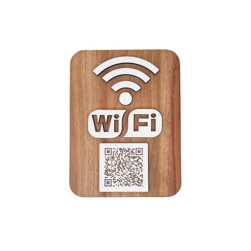 Placa de informação - WI-FI QRcode