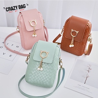 【 Crazy bag 】 Crossbody Bolsa Para Celular Feminina Da Moda 2022 Versão Coreana A Tiracolo Moedas