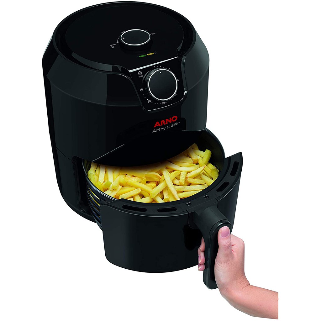 Fritadeira sem oleo Air Fryer Super BFRY Arno preto127v Shopee Brasil