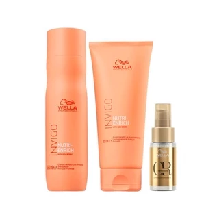 Kit Wella Pro Invigo Enrich Sh 250 Ml + Cd 200ml + Oil 30 Ml