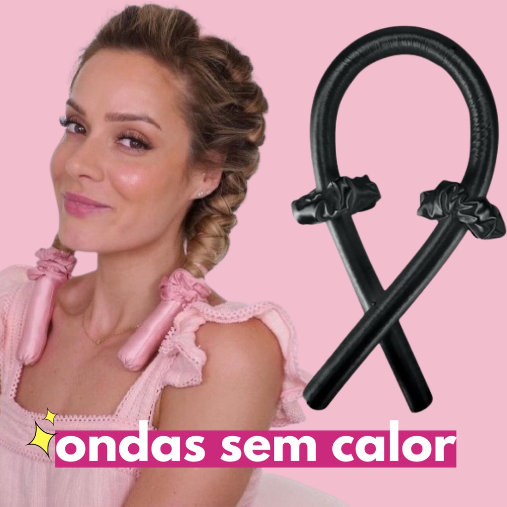 Modelador de cachos Cetim (sem calor e sem danos) - ondas de cetim para ...