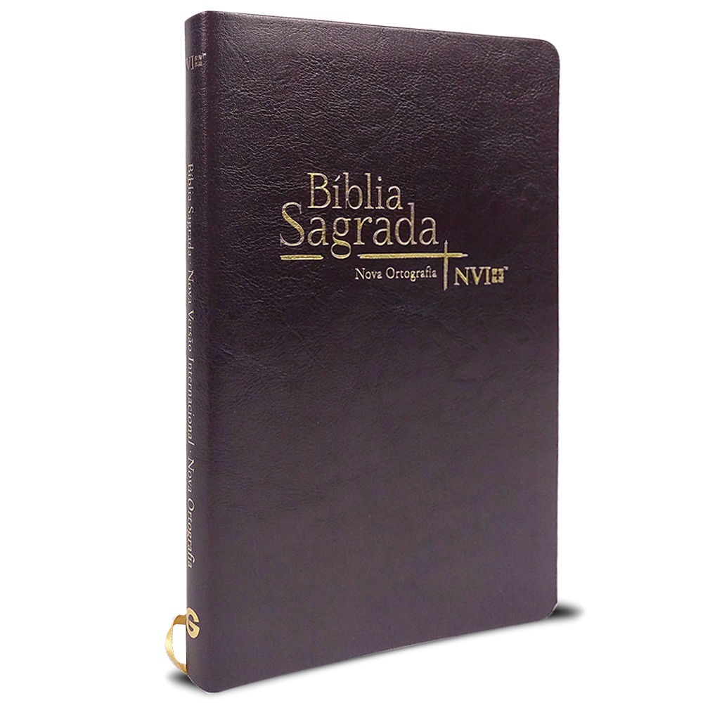 Bíblia Evangélica NVI Slim Luxo - Marrom (Nova Versão Internacional ...