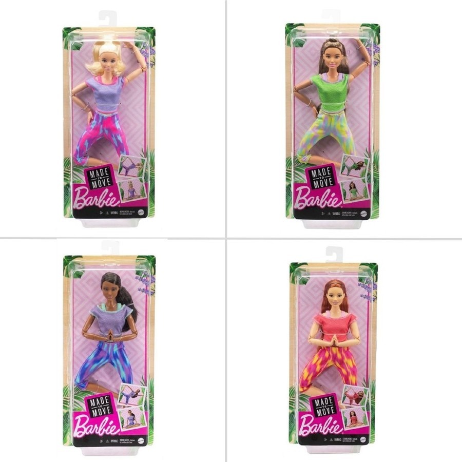 Boneca Barbie Articulada - Made to Move - Mattel