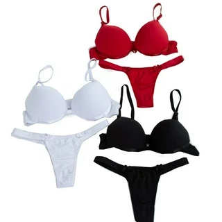 Kit 3 Conjuntos de Lingerie com Bojo Deodora em Oferta na Shopee