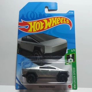 Tesla Cybertruck Hw Green Speed 3/5 Hot Wheels 2021 Miniatura 1/64 GTB22