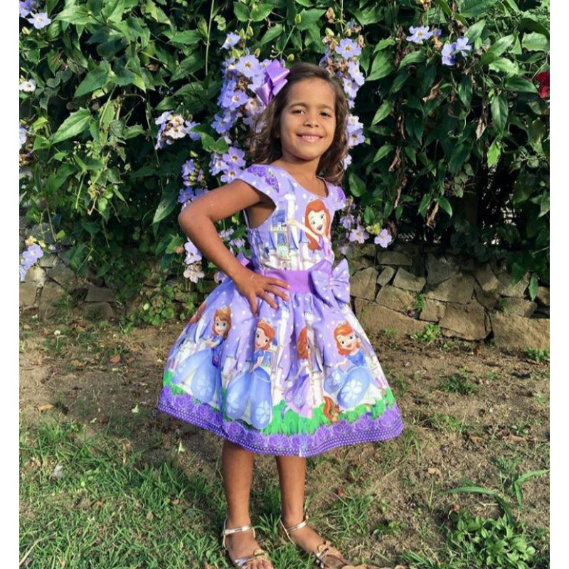 vestido infantil da Princesa Sofia, veste 1 até 6 anos, ler descrição ...
