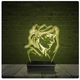Led Luminária Acrílico Abajur - Ellie The Las Of Us