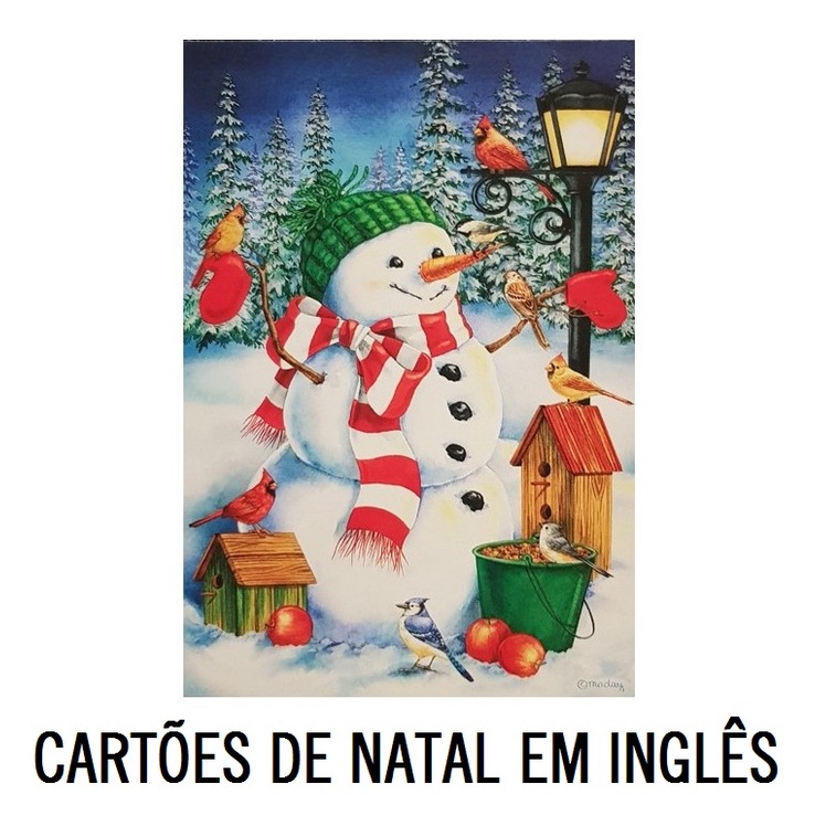 Cartões de Natal com Mensagens em Inglês | Shopee Brasil