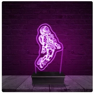 Luminária e Abajur Acrílico Led - Astronauta Desenho 13